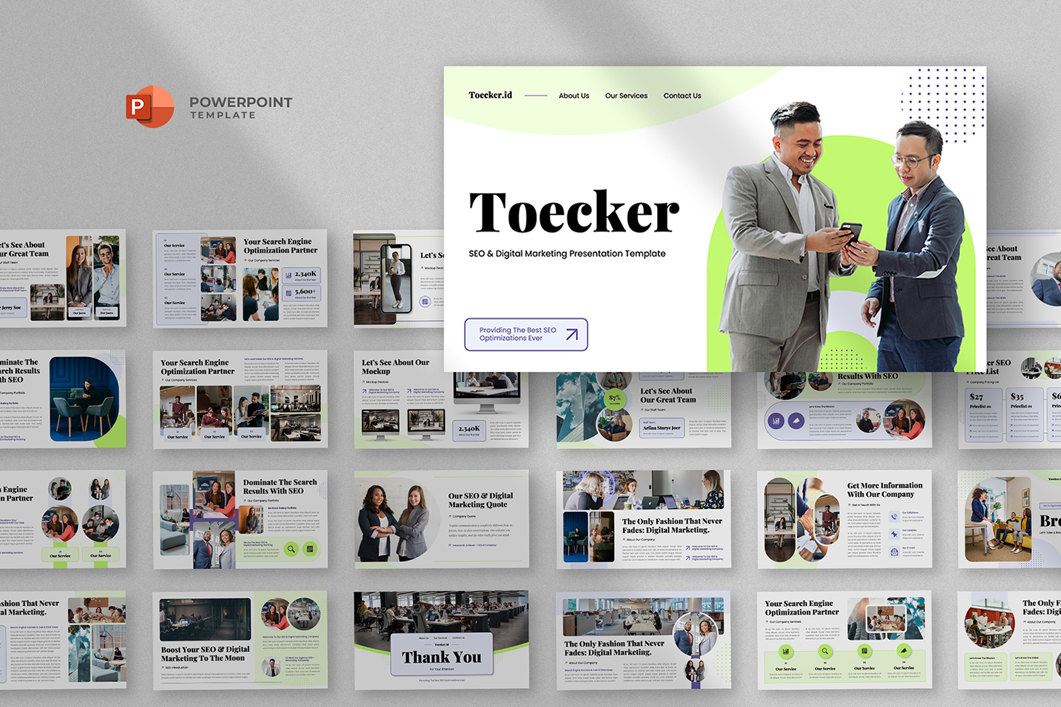 Toecker - SEO & Digital Marketing Powerpoint Template