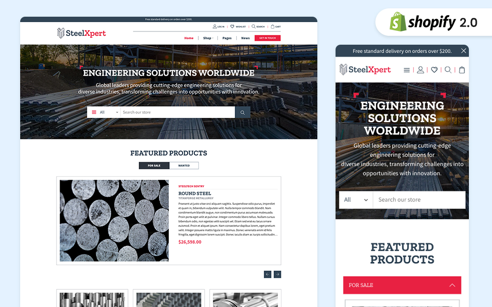 SteelXpert - The Next Generation Industrial Shopify Theme