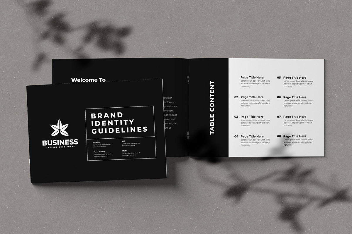 Landscape Brand Guidelines layout Design and Brand Guideline