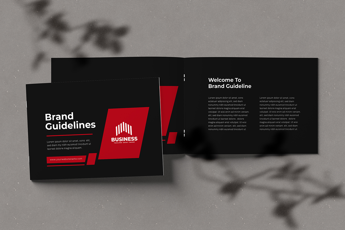 Brand Guideline layout _ Red Accent