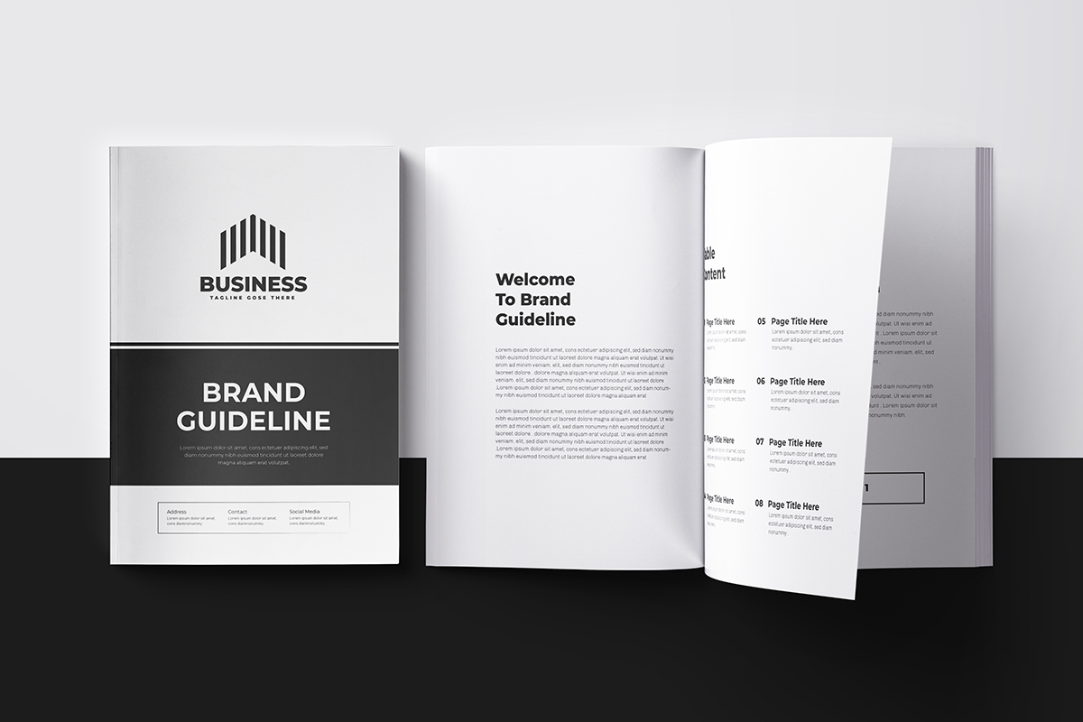 Brand Guidelines Template or Logo Brand Guidelines Template