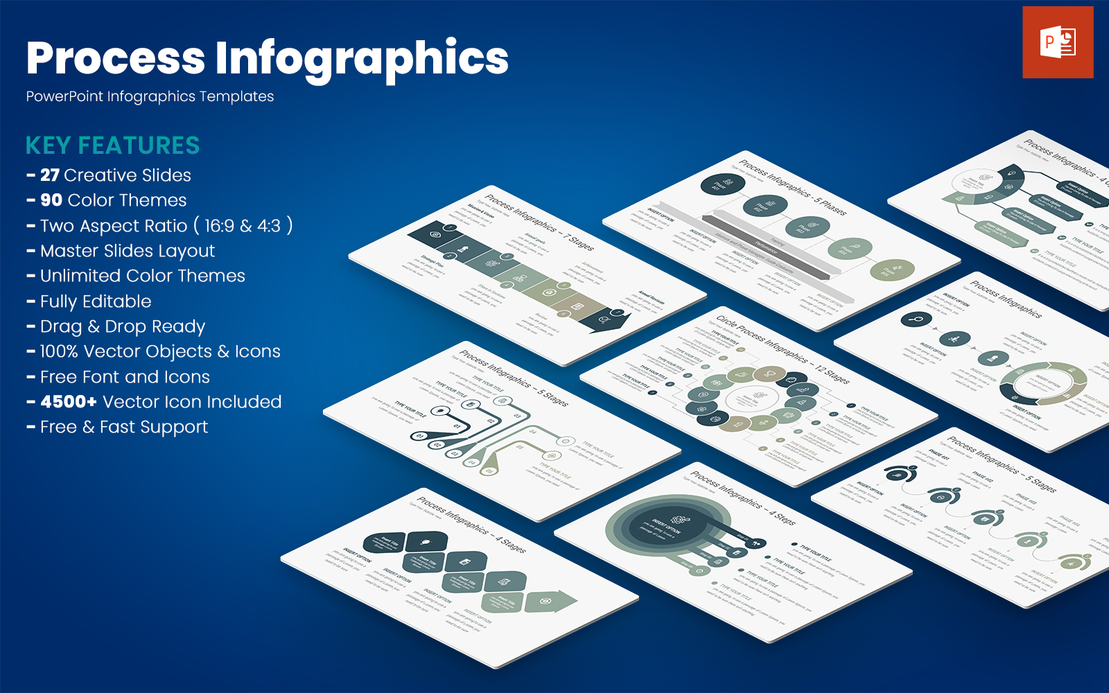 Process Infographics PowerPoint Templates