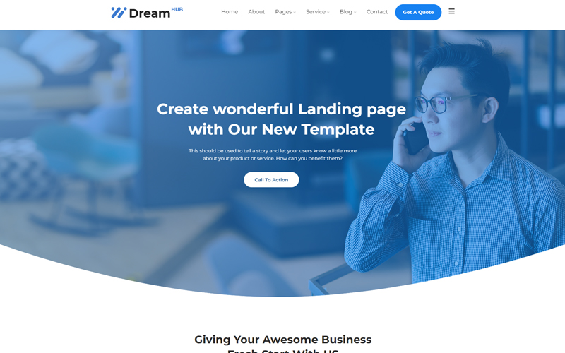 DreamHub  Lead Generation WordPress Theme