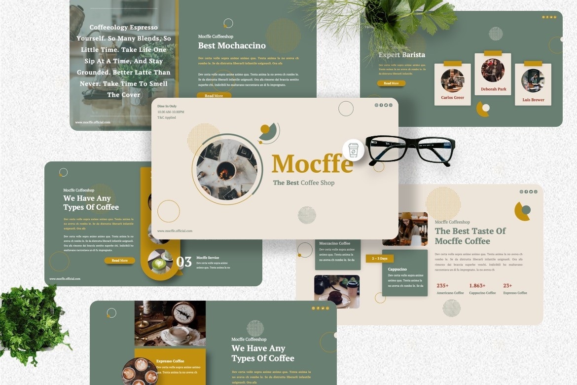 Mocffe - Coffee Shop Powerpoint Template