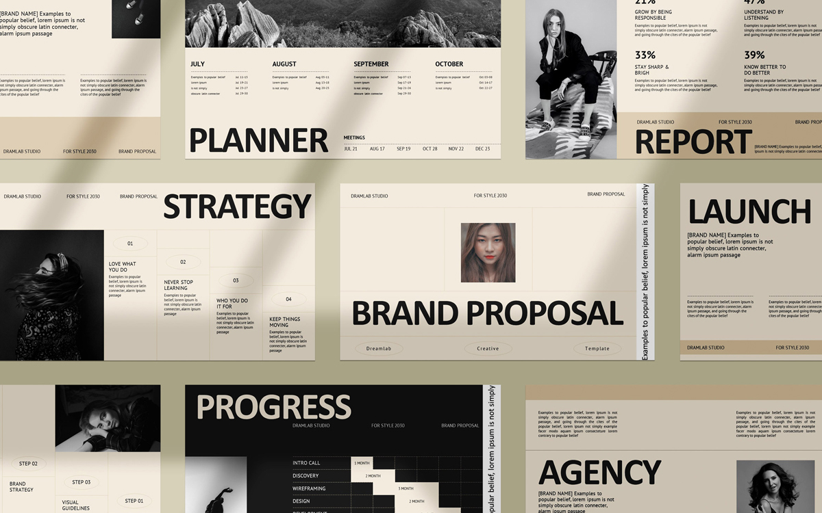 Brand Proposal Presentation Template,.