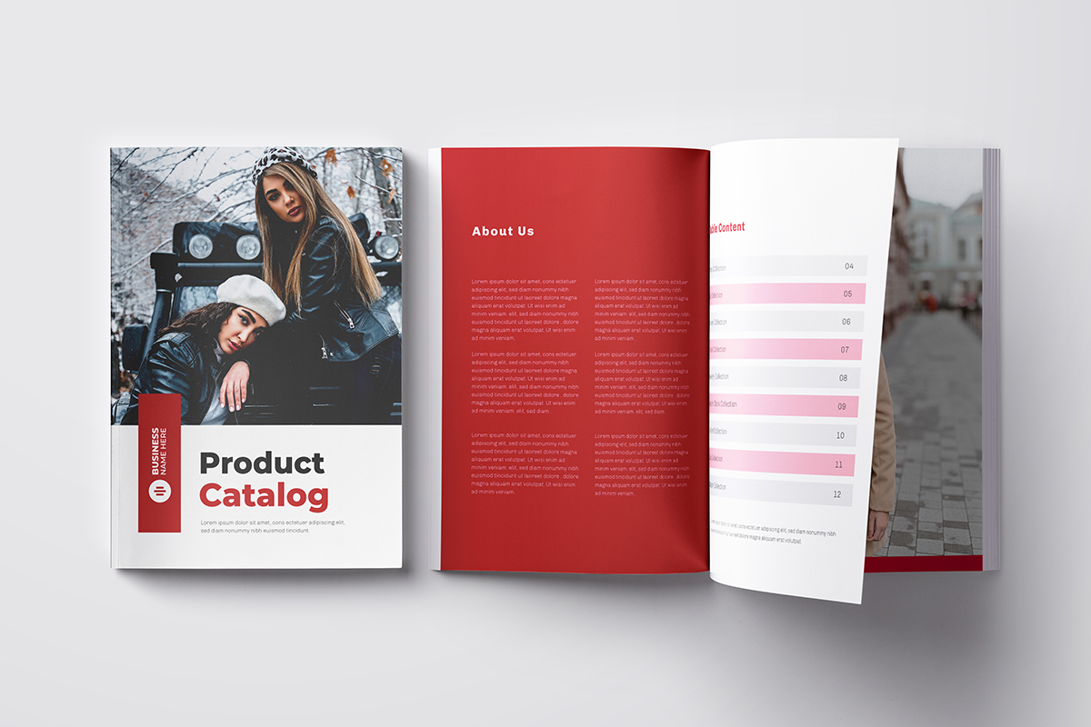 Product Catalog Layout Template Design or Product Catalogue Design