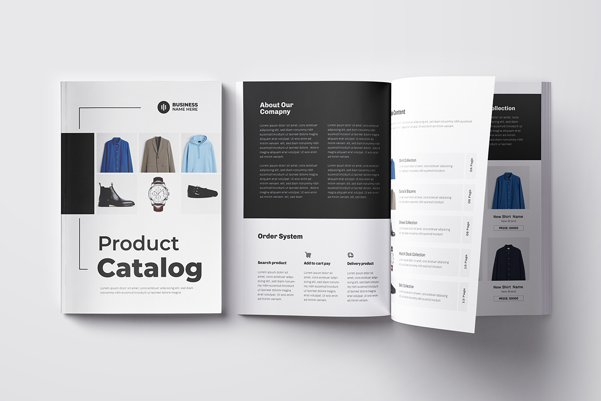 Product Catalog Layout Template, catalog design