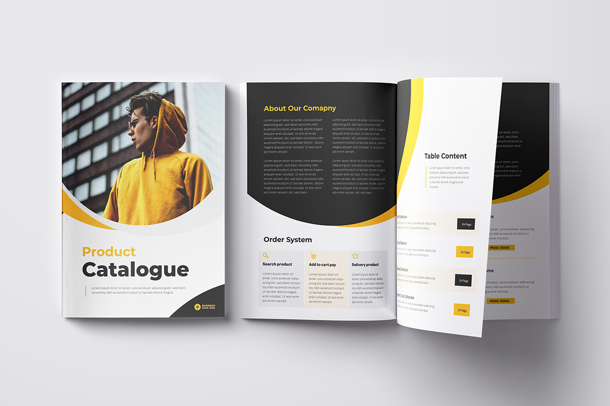 Product Catalogue design and product catalog template