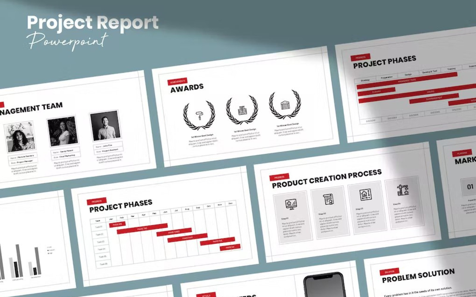 Project Report Template Powerpoint