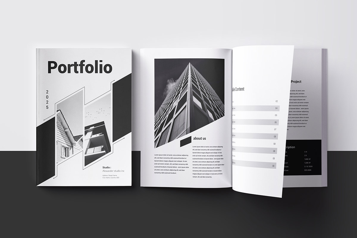Architecture Interior Portfolio Layout Design
