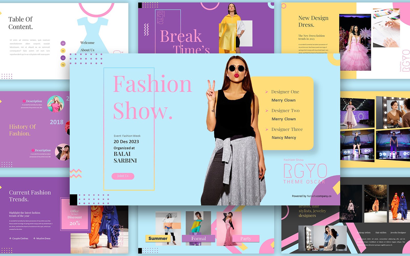 Fashion Show Powerpoint Template