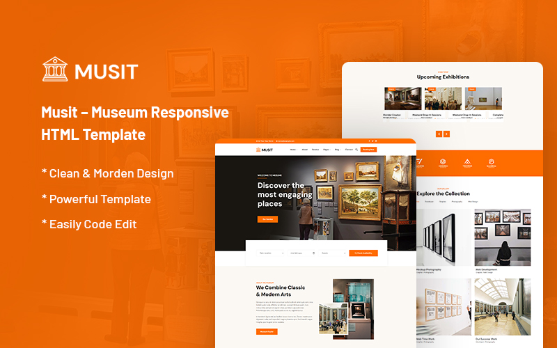 Musit – Museum Responsive Website Template