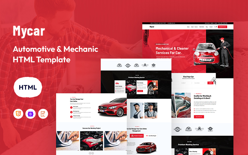 Mycar – Automotive & Mechanic Website Template