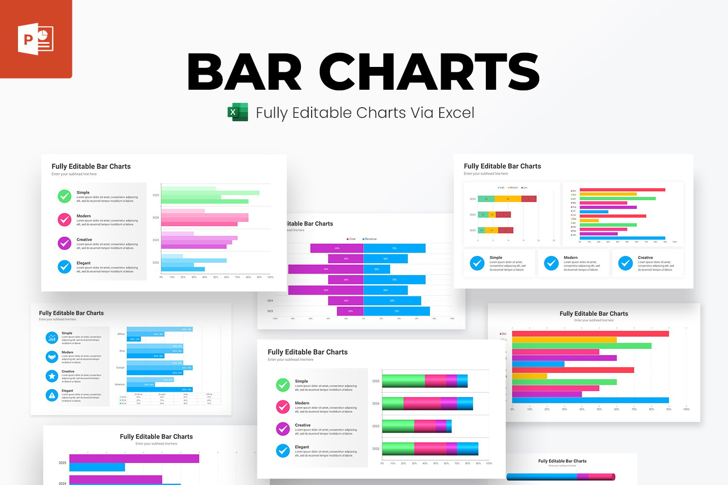 Bar Charts PowerPoint Presentation Template