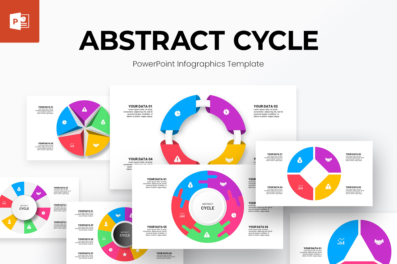 Abstract Cycle Infographics PowerPoint Template