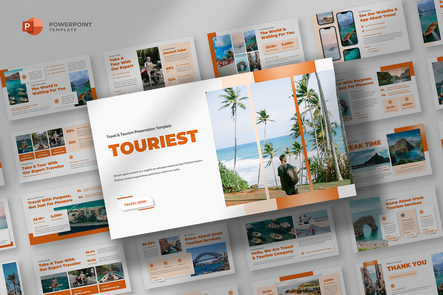 Touriest - Travel & Tourism Powerpoint Template