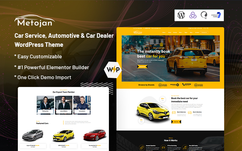 Metojan - Car Service, Automotive  & Car Dealer WordPress Theme