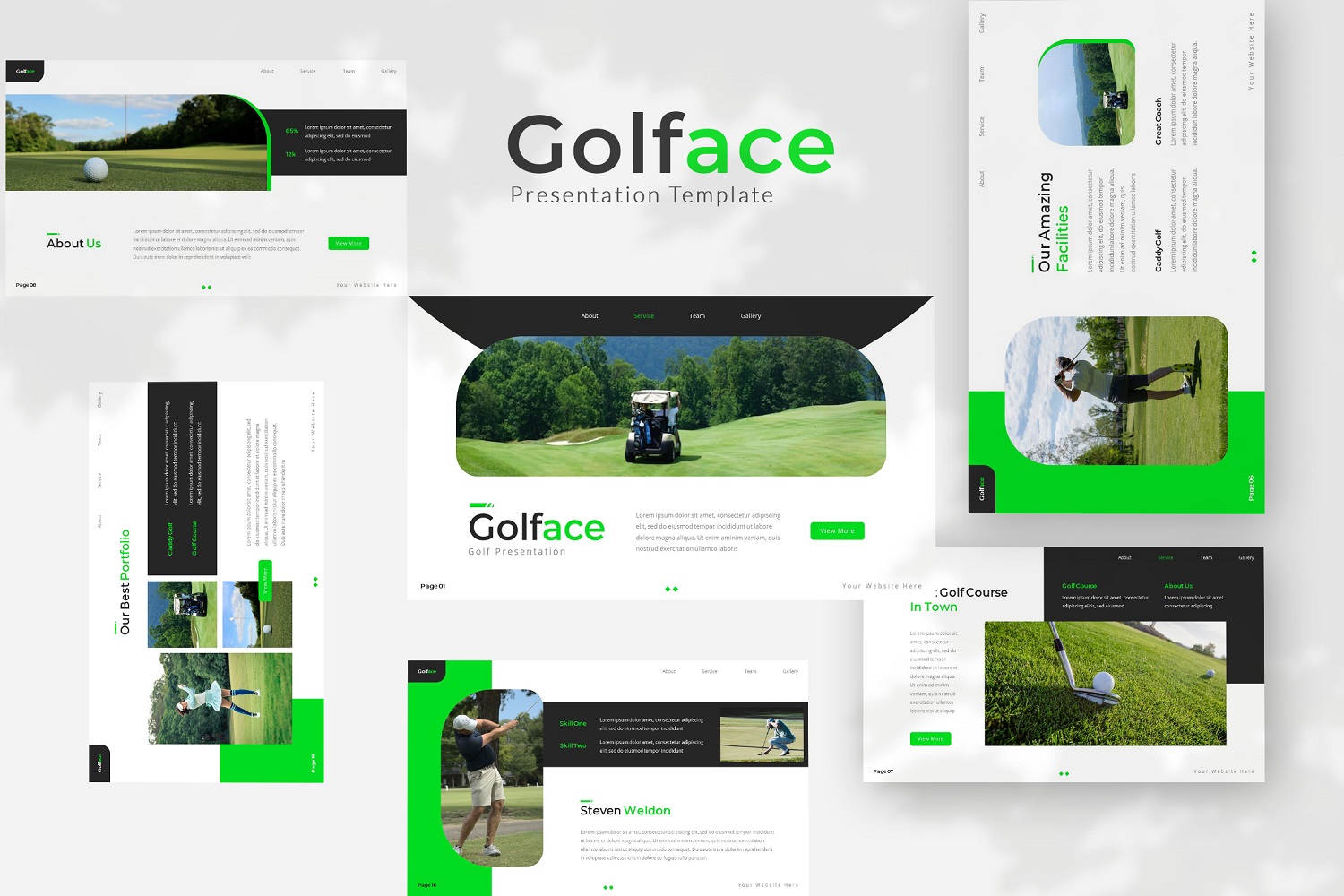 Golface — Golf Powerpoint Template