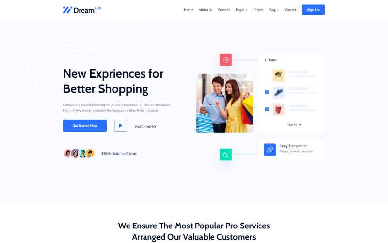 Dreamhub Startup & Marketing Agency HTML5 Template