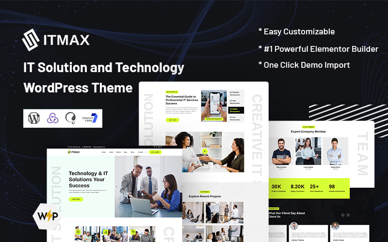 Itmax - IT Solution and Technology WordPress Theme