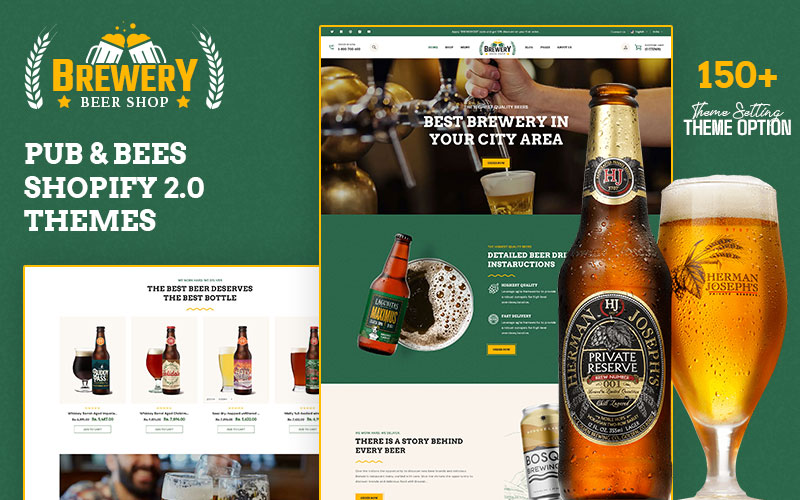 Brewery - Alcohol, Beer & Wine Shop Multipurpose Shopify 2.0 Responsive Theme