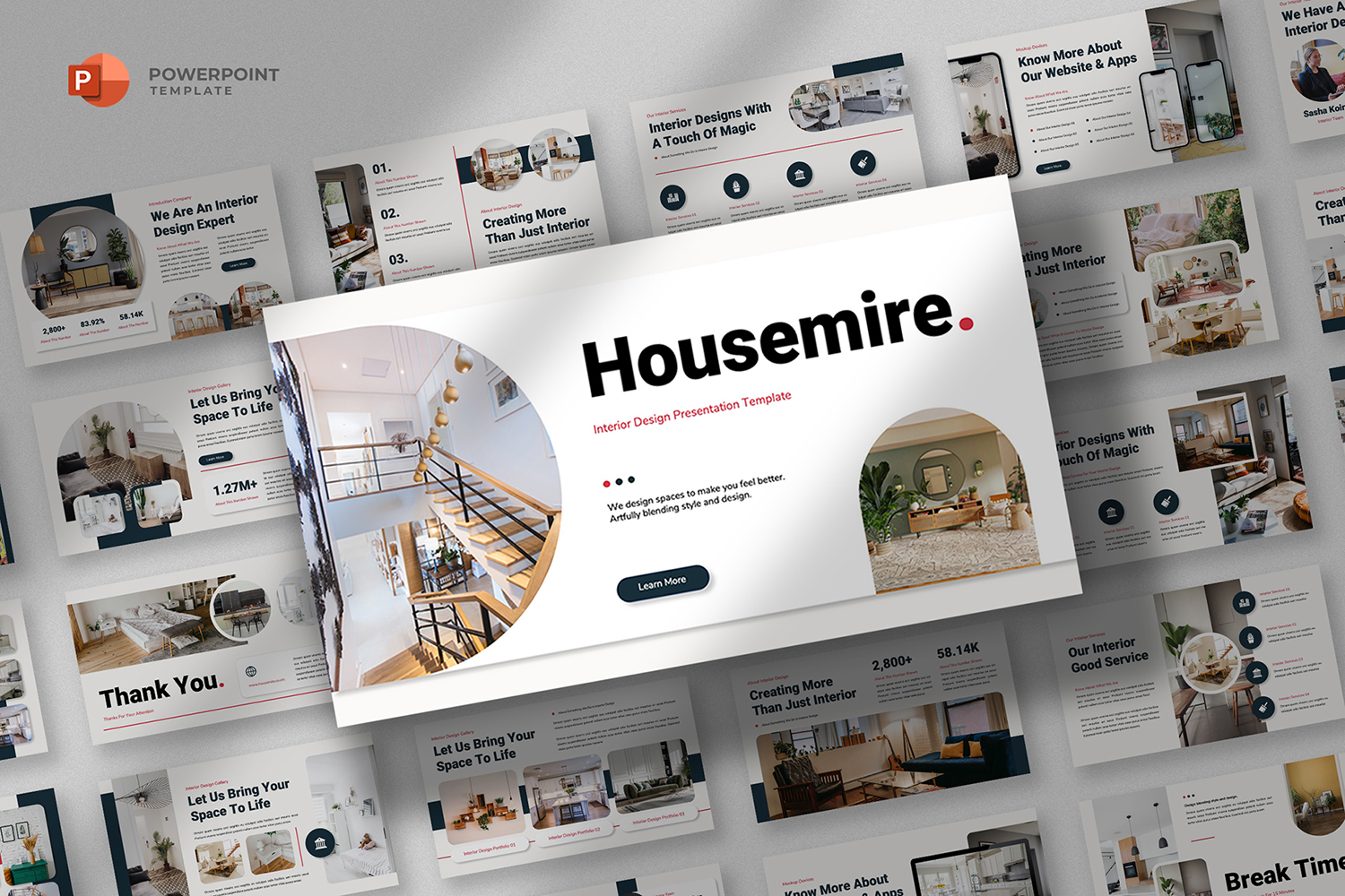 Housemire - Interior Design Powerpoint Template