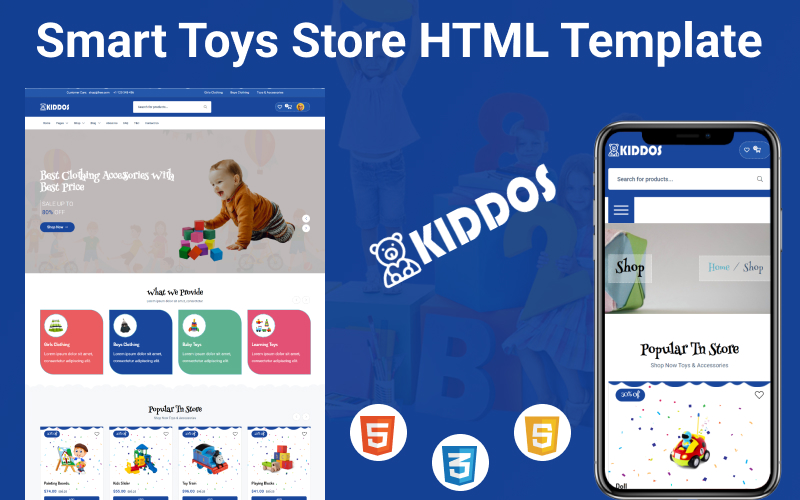 Kiddos - Smart Toys Store HTML Template