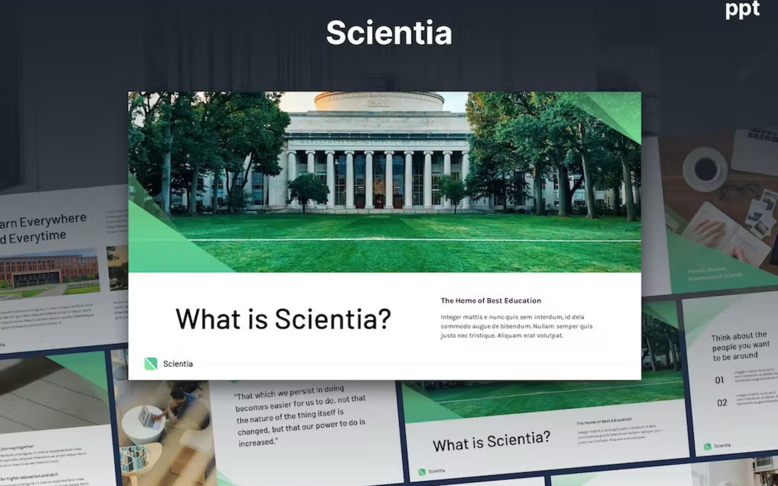 Scientia - University Theme Powerpoint
