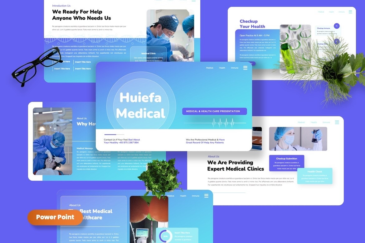 Huiefa - Medical & Healthcare Powerpoint Template