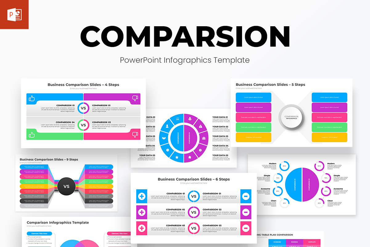 Comparison PowerPoint Infographics Presentation Template