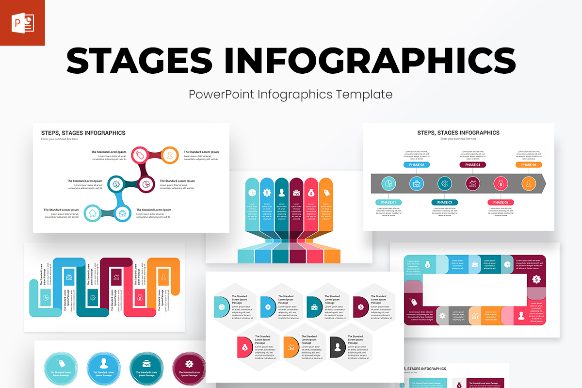 Stages Infographics PowerPoint Template