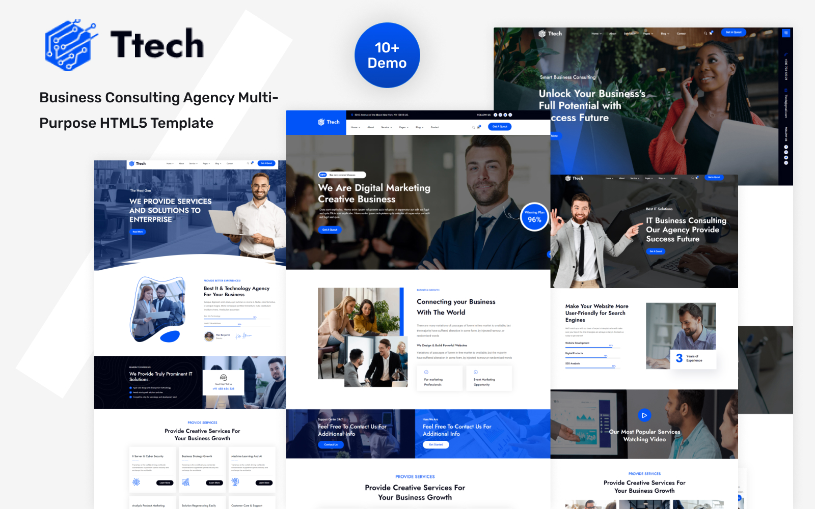 Ttech-Business Consulting Agency Multi-Purpose HTML5 Template