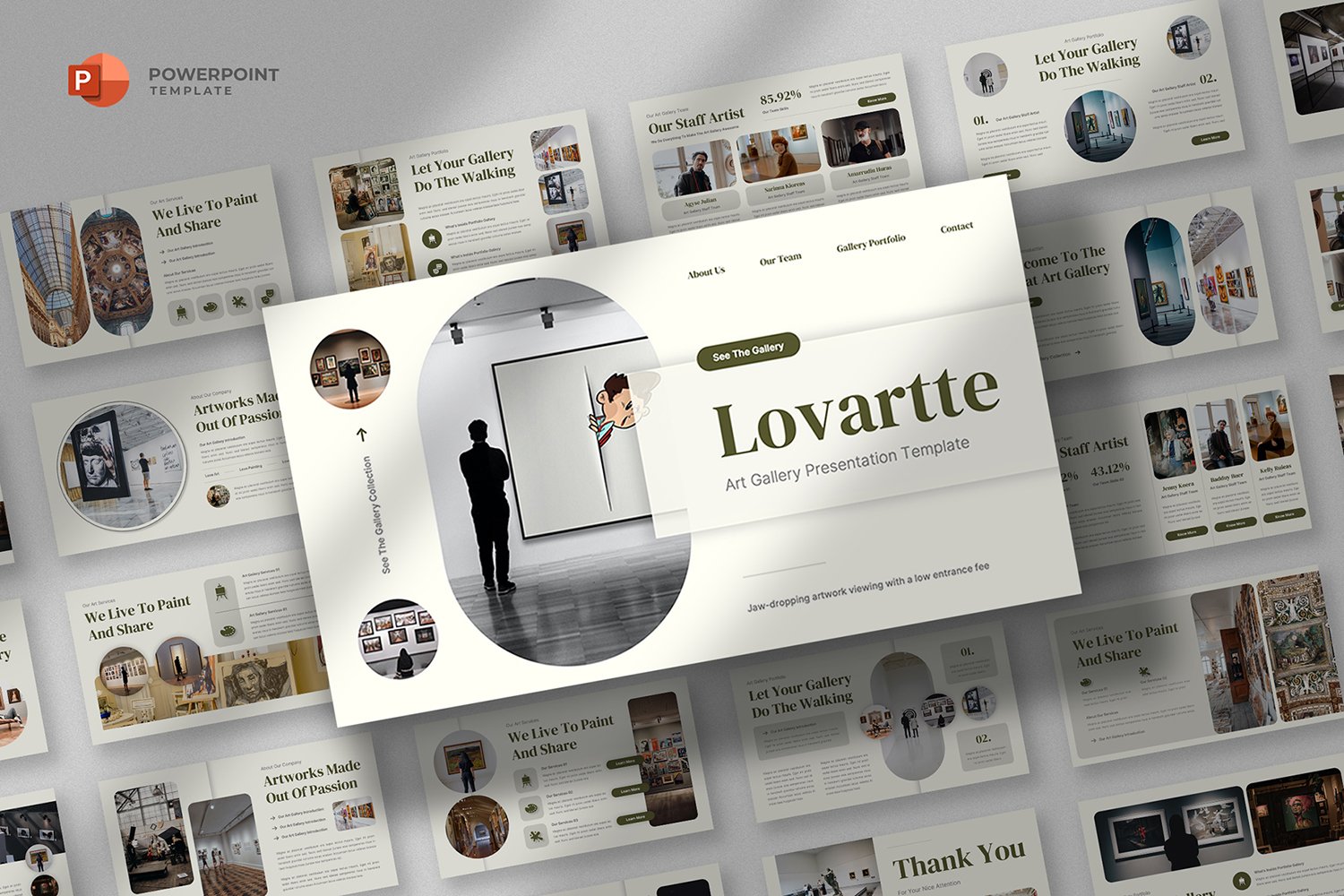 Lovartte - Art Gallery Powerpoint Template