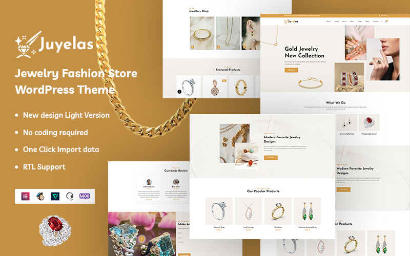 Juyelas - Jewelry Fashion WordPress Theme