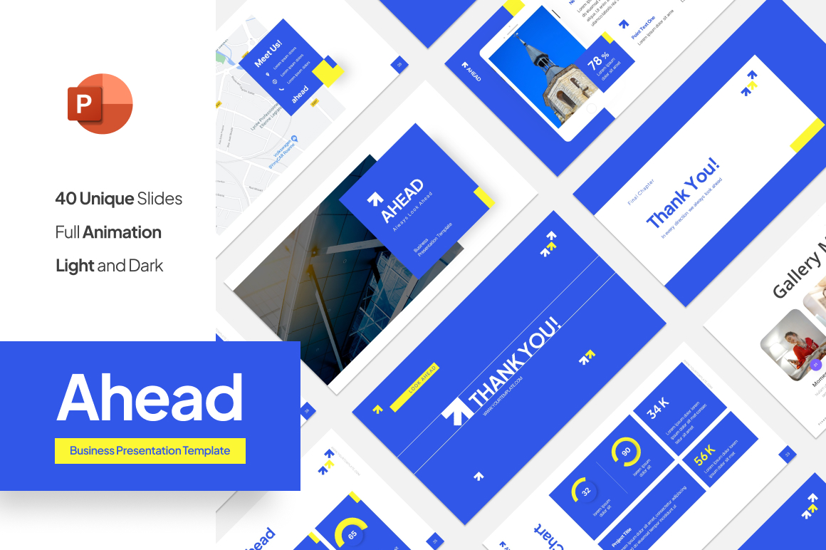 Ahead Business PowerPoint Template