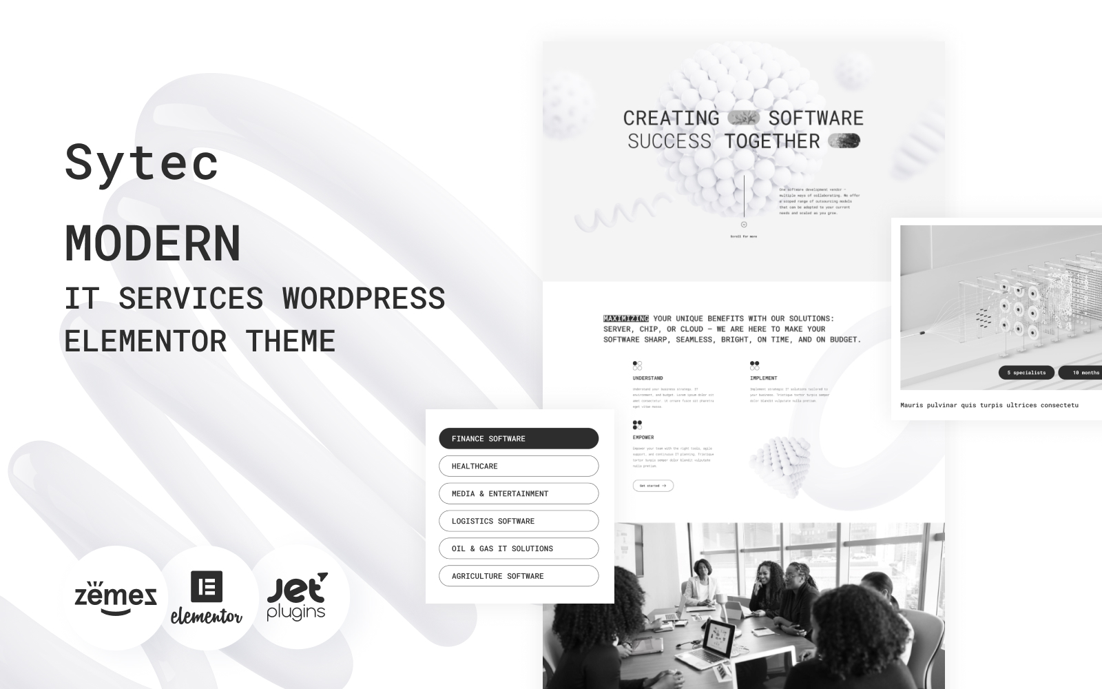 Sytec - Modern IT Services Landing WordPress Elementor Theme