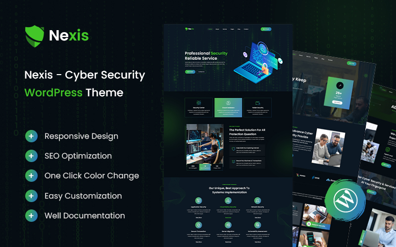 Nexis - Cyber Security WordPress Theme