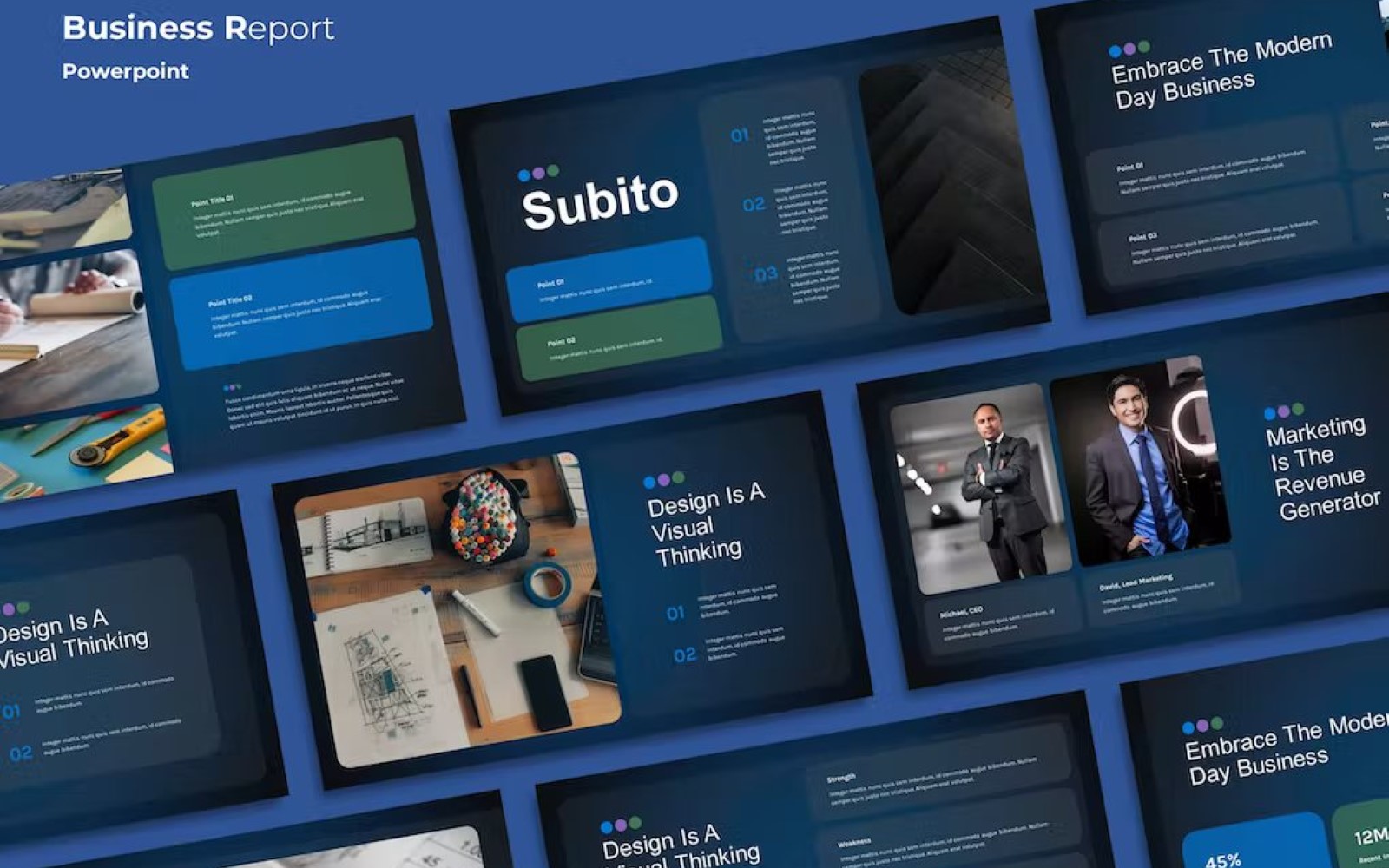SUBITO - Business Report Powerpoint