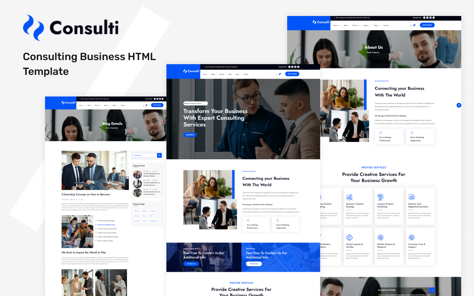 Consulti - Consulting Business HTML Template