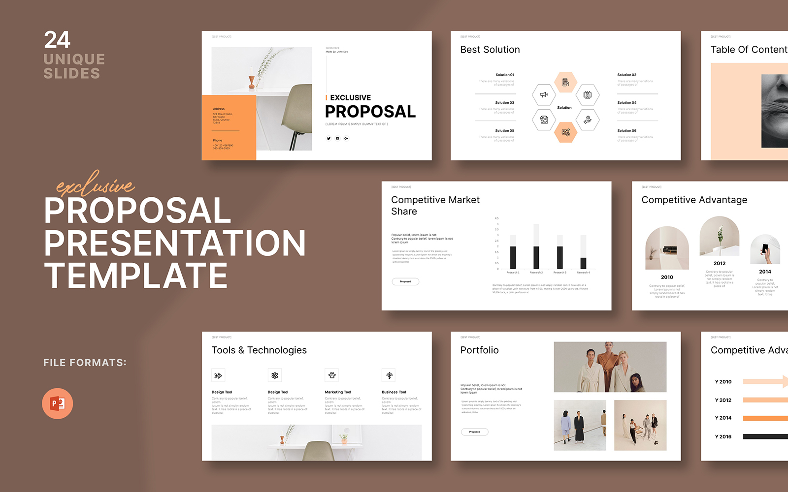 Business Proposal Powerpoint Presentation Layout