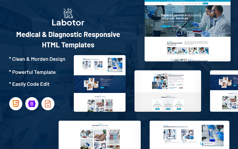 HTML 響應式網頁網站模板