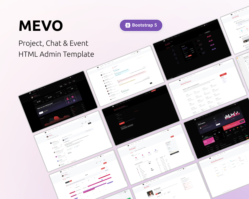 MEVO - Admin Dashboard Template - Bootstrap - GULP - GRUNT - SASS