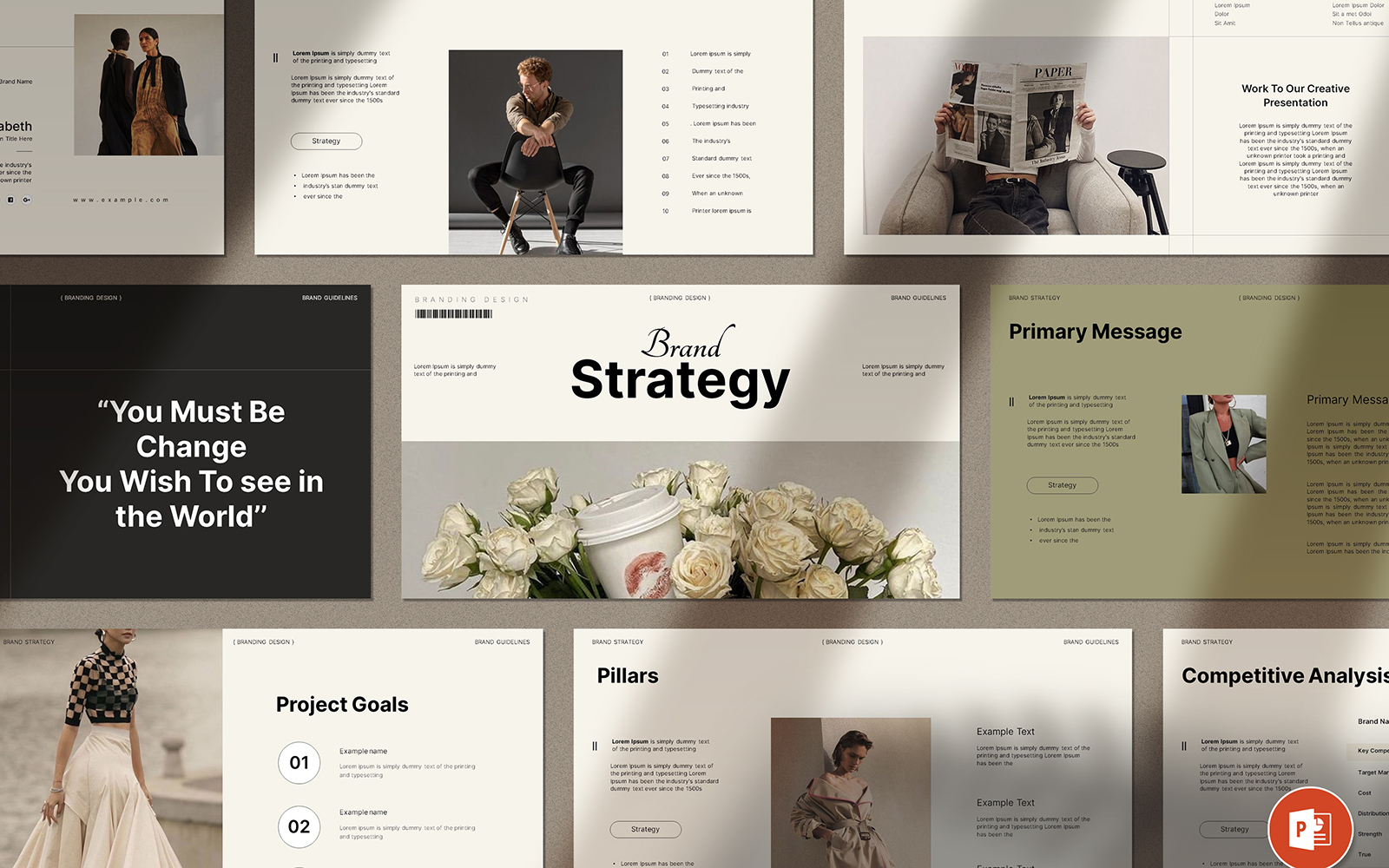 Brand Strategy Powerpoint Template
