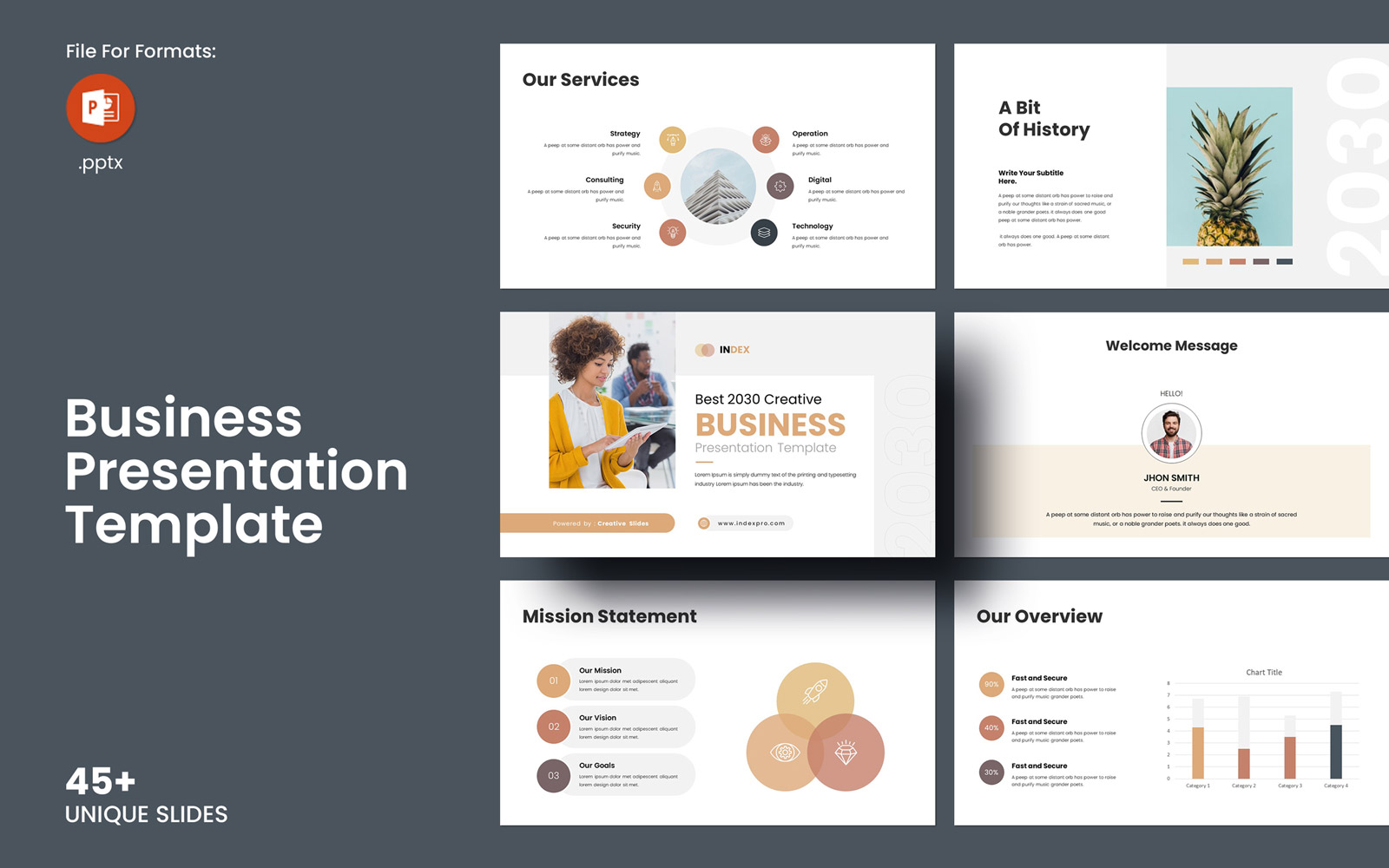 Business PowerPoint Template Layout