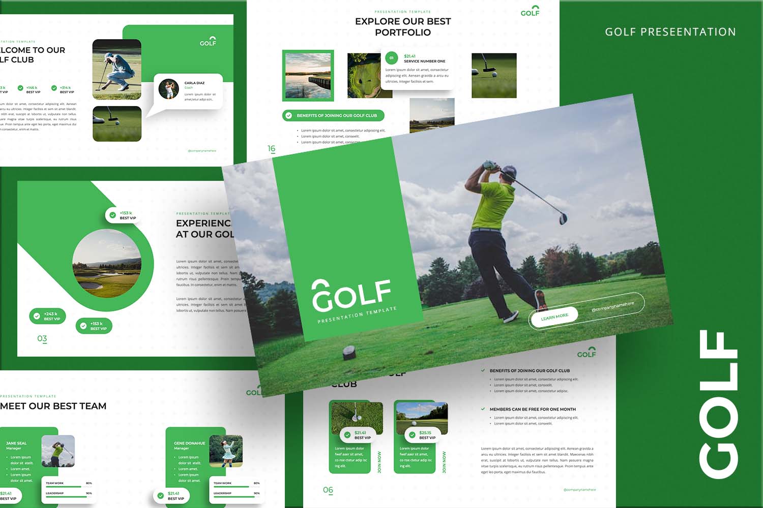 Golf - Professional Golf PowerPoint