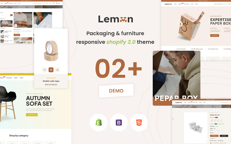 Lemon - The Packaging & Furniture Premium Shopify 2.0 theme