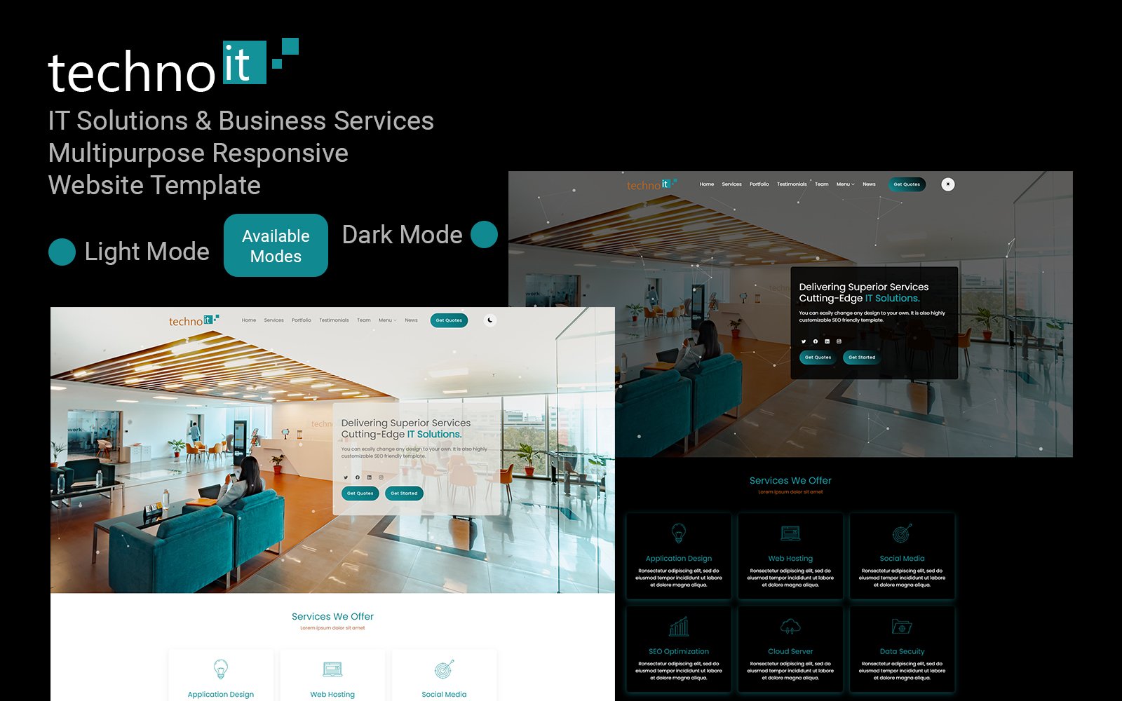 Technoit | IT Solutions & Business Services Multipurpose Responsive Website Template