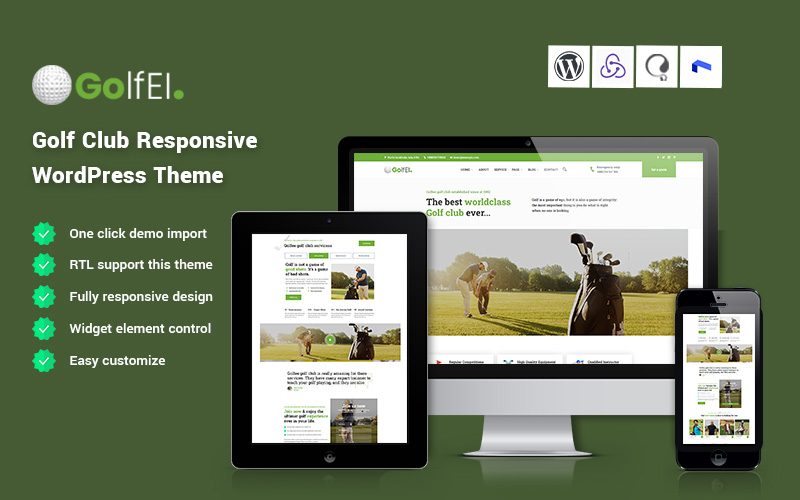 Golfei - Golf Club WordPress Theme