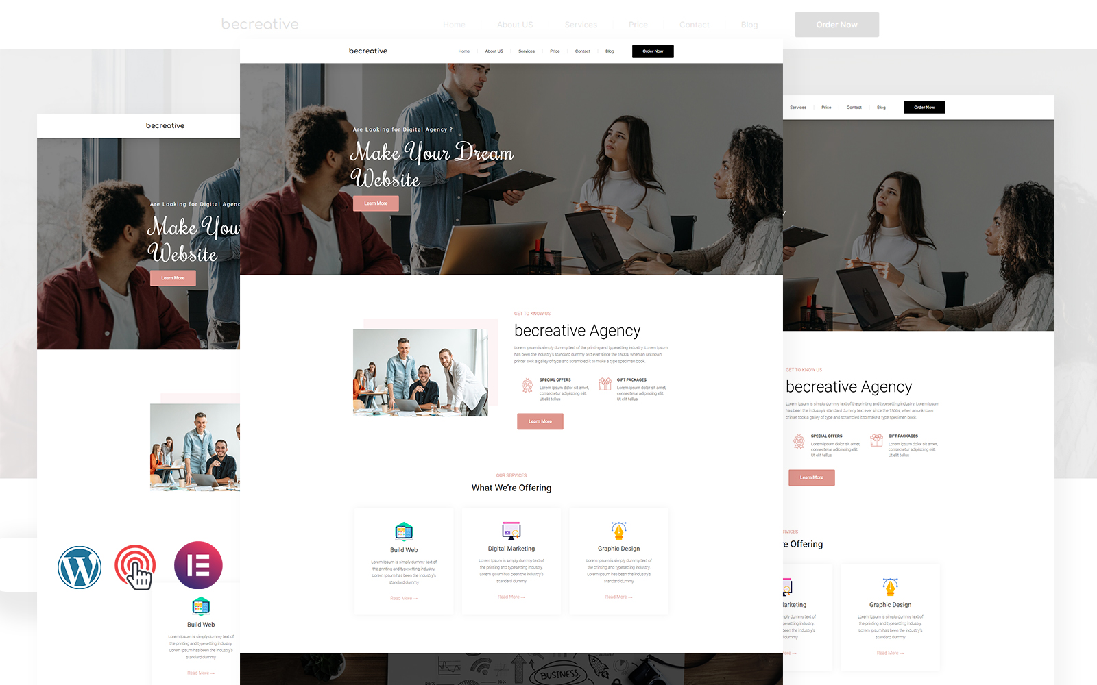 Becreative - Creative IT  Agency Multipurpose WordPress Theme