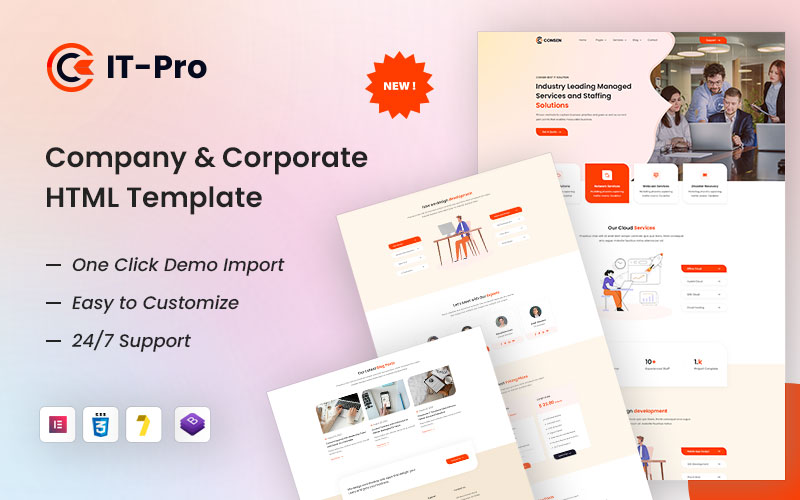 ITPRO – Company and Corporate HTML5 Template
